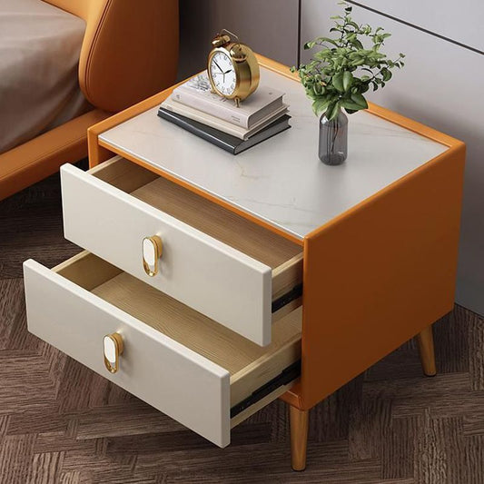 ベッドルームのための現代のベッドナイトスタンドストーンベッドサイドキャビネット