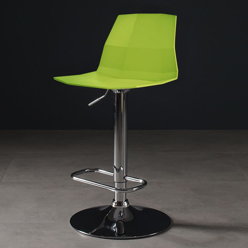 Sgabello da bar moderno in plastica Sgabello da pranzo ad altezza regolabile con poggiapiedi