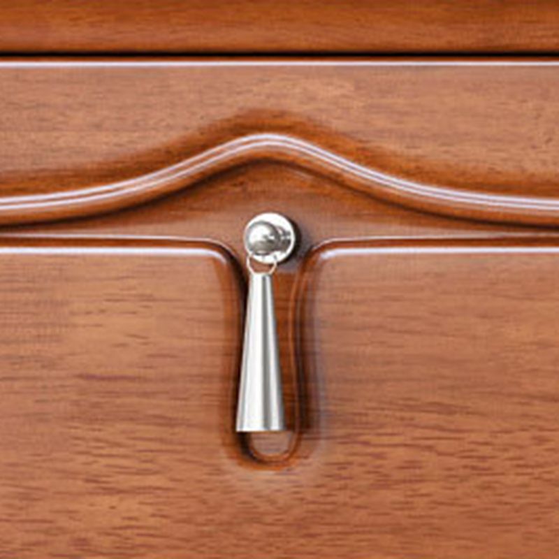 Cabinet d'accent en bois moderne du milieu du siècle avec tiroir de 17,12 "de large armoire marron de large