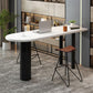 Industrial Wood Bar Table Set 1/3/4 Pcs White Free Form Bar Table with Leather Stools Clearhalo 'Bar Furniture' 'furn' 'furn_home_bar_bar_sets' 'Furniture' 'Home Bars & Bar Sets' 'home_bar_bar_sets' 'Kitchen & Dining Furniture' 1200x1200_f2601a7b-3cc3-4db5-92f0-b1692df73261