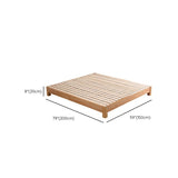 Le matelas de lit de plate-forme en bois massif inclus le cadre de lit de plate-forme