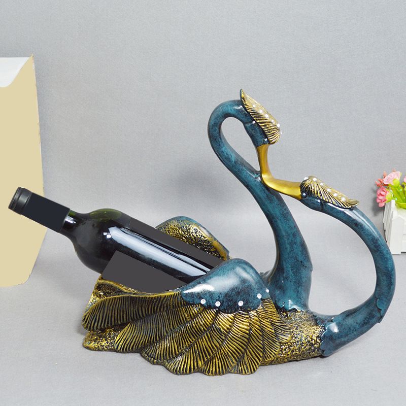 Glam Tabletop Wine Bottle Holder Resin Wine Bottle Rack for Kitchen Clearhalo 'furn' 'furn_wine_racks' 'Furniture' 'Kitchen & Dining Furniture' 'Wine Racks' 'wine_racks' 1200x1200_f266006c-5e2c-43bc-8cc6-b884e770c9bd