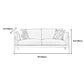Linen Modern Sofa 32.6"W Recessed Arm Sofa with Loose Back for Living Room Clearhalo 'furn' 'furn_sofas' 'Furniture' 'furniture_sofas' 'kitchen' 'kitchen_sofas' 'Living Room Furniture' 'Sofa' 'sofas' 1200x1200_f2671aa1-8fc0-44d7-8427-5993da7e8b13