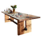 Minimalist Rectangle Shape Brown Dining Table Solid Wood Kitchen Dining Table with Trestle Base Clearhalo ' dining_table' 'Dining Tables & Seating' 'Dining Tables' 'furn' 'furn_dining_table' 'Furniture' 'furniture_dining_table' 'Kitchen & Dining Furniture' 'kitchen&dining_furn' 'kitchen' 'kitchen_dining_table' 1200x1200_f26cf3ae-5181-4ab0-b726-e62aa18349f8