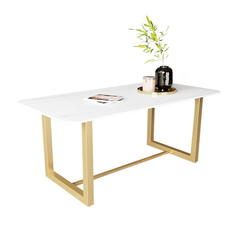 Luxury Sintered Stone Top Dining Table Rectangle Table with Trestle Base Clearhalo ' dining_table' 'Dining Tables & Seating' 'Dining Tables' 'furn' 'furn_dining_table' 'Furniture' 'furniture_dining_table' 'Kitchen & Dining Furniture' 'kitchen&dining_furn' 'kitchen' 'kitchen_dining_table' 1200x1200_f26d4021-efae-46fe-833a-755871909e43