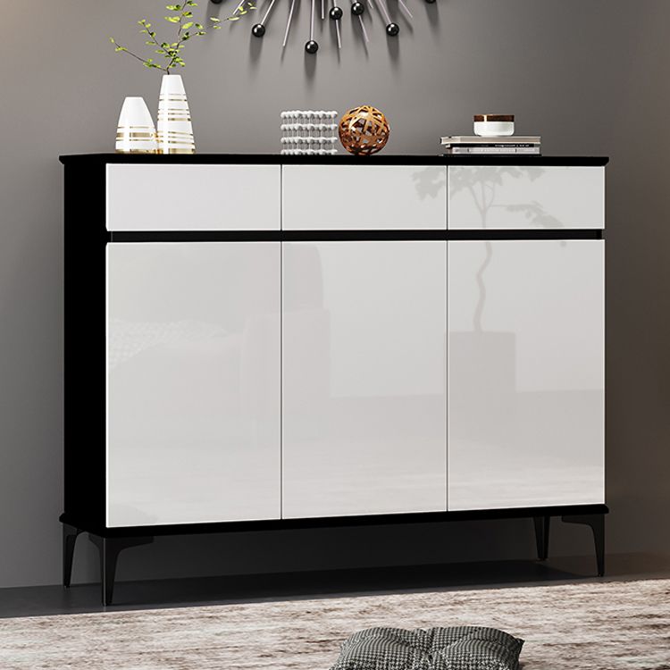 Moderno moderno moderno 39,4 "2/34 - cassetto grigio e nero armadio