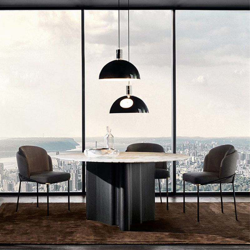 Sedia da sala da pranzo contemporanea sedia da pranzo in metallo.