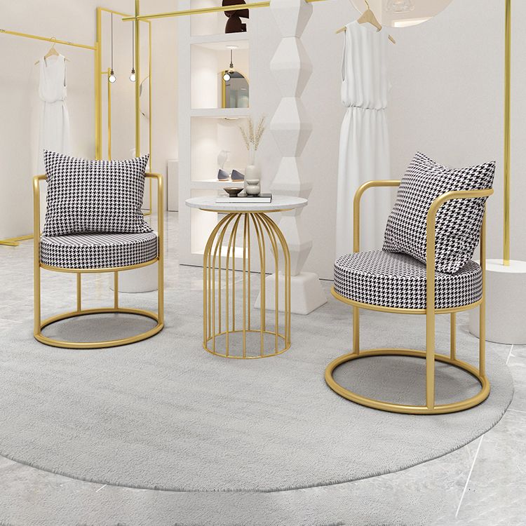 Scandinavian Style Linen Fabric Dining Chair Open Back Single Dining Side Chair Clearhalo ' kitchen&dining_furn' 'Dining Chairs' 'Dining Tables & Seating' 'dining_chair' 'furn' 'furn_dining_chair' 'Furniture' 'furniture_dining_chair' 'Kitchen & Dining Furniture' 'kitchen' 1200x1200_f26f6b9d-9d5a-41d4-b12c-05c33195b1e2