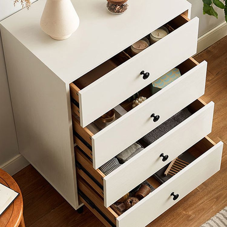 Modern 35.8" Tall Simple Accent Chest 4 Drawers Wood Storage Cabinet
