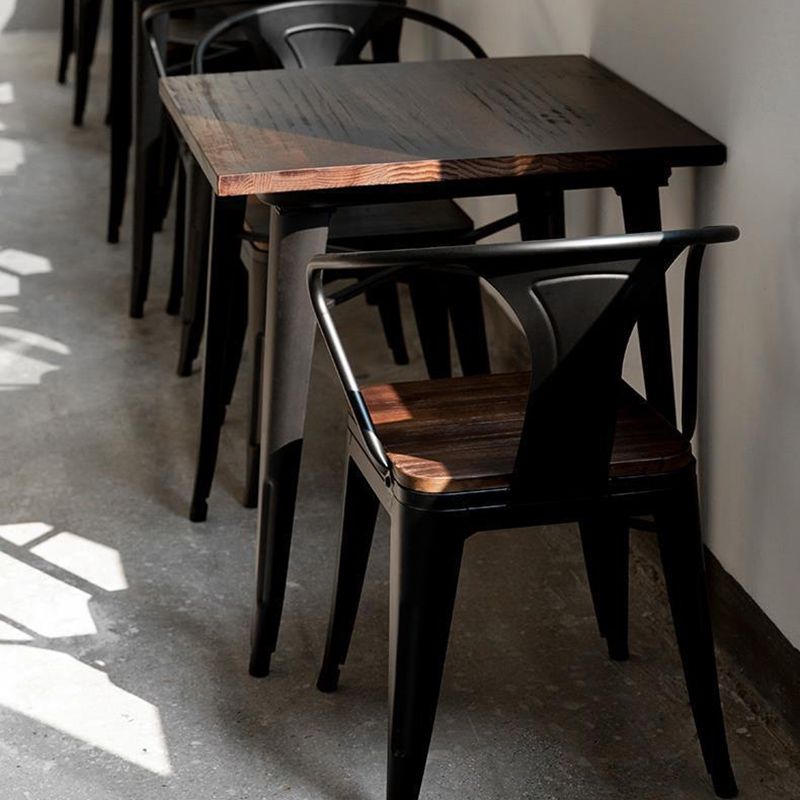 Industriale 1/3/4/5 pezzi Set da pranzo Tavolo da pranzo in legno per sala da pranzo