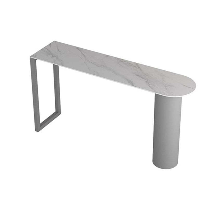 Mesa de barra rectangular de estilo moderno, mesa de barra de piedra para el hogar
