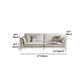 Faux Leather Sofa 35.43" D x 36.22" H Square Arm Sofa for Living Room