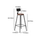 Industrial 1/2/5/9 Pieces Bar Table Set Rectangle Pine Wood Counter Table with High Stools
