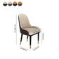 Glam Metal Dining Room Chair Armless Parsons Chair for Restaurant Use Clearhalo ' kitchen&dining_furn' 'Dining Chairs' 'Dining Tables & Seating' 'dining_chair' 'furn' 'furn_dining_chair' 'Furniture' 'furniture_dining_chair' 'Kitchen & Dining Furniture' 'kitchen' 1200x1200_f2761b6f-4dd0-442a-b509-912d92b59145