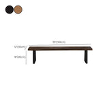 11.7-inch Width Solid Color Seating Bench Mid-Century Modern Rectangle Bench Clearhalo 'Benches' 'Chairs & Seating' 'furn' 'furn_benches' 'Furniture' 'Living Room Furniture' 1200x1200_f2792523-6fb3-4db0-9751-278d7b13478b