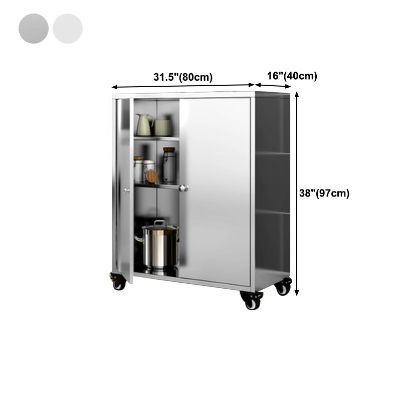 Armadio di sideboard in acciaio cucina moderna moderna server buffet con porta