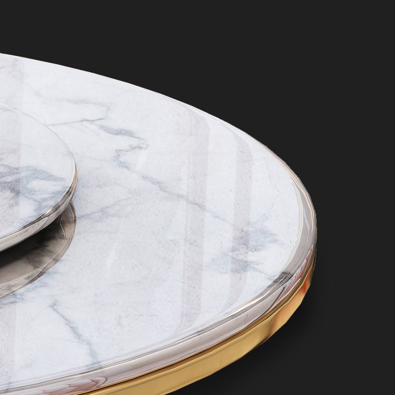 Metal Modern Style Round Dining Table Sintered Stone Table for Home Kitchen Clearhalo ' dining_table' 'Dining Tables & Seating' 'Dining Tables' 'furn' 'furn_dining_table' 'Furniture' 'furniture_dining_table' 'Kitchen & Dining Furniture' 'kitchen&dining_furn' 'kitchen' 'kitchen_dining_table' 1200x1200_f27f7475-9f93-471e-8dc4-0d307c607fd9