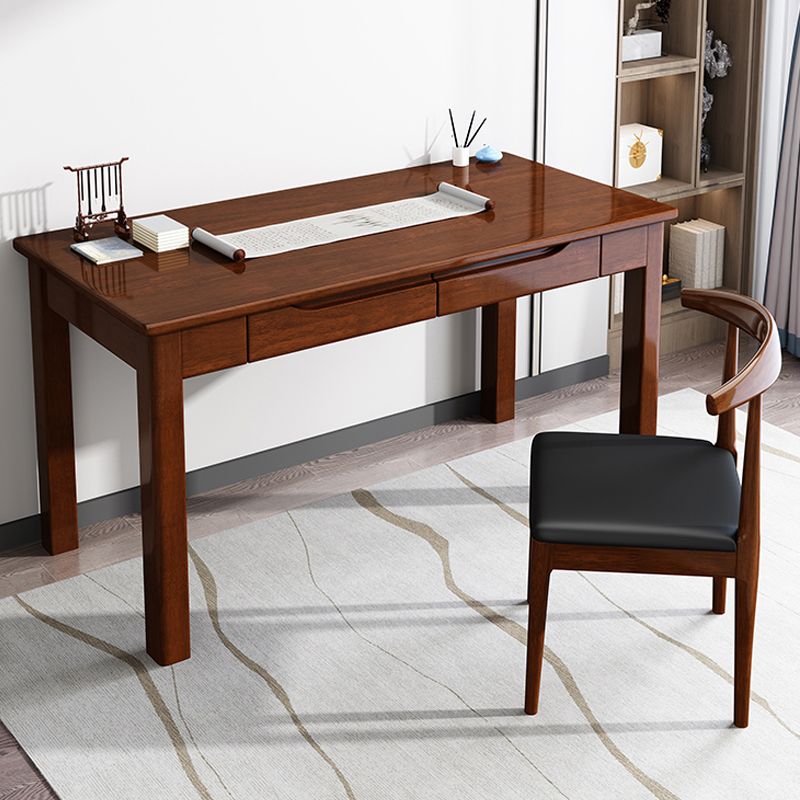 21" Wide Contemporary Writing Desk Rubberwood Solid Wood Office Desk Clearhalo 'furn' 'furn_office_desk' 'Furniture' 'Office Desks' 'Office Furniture' 'office_desk' 1200x1200_f284057e-03a2-4b8f-b23b-59daa9fbf99a