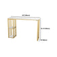 Glam 1/2/3 Pieces Metal Bar Table Set Rectangle Bar Table with High Stools for Home Clearhalo 'Bar Furniture' 'furn' 'furn_home_bar_bar_sets' 'Furniture' 'Home Bars & Bar Sets' 'home_bar_bar_sets' 'Kitchen & Dining Furniture' 1200x1200_f2848cc4-487b-4217-8615-1e1445c2cf46