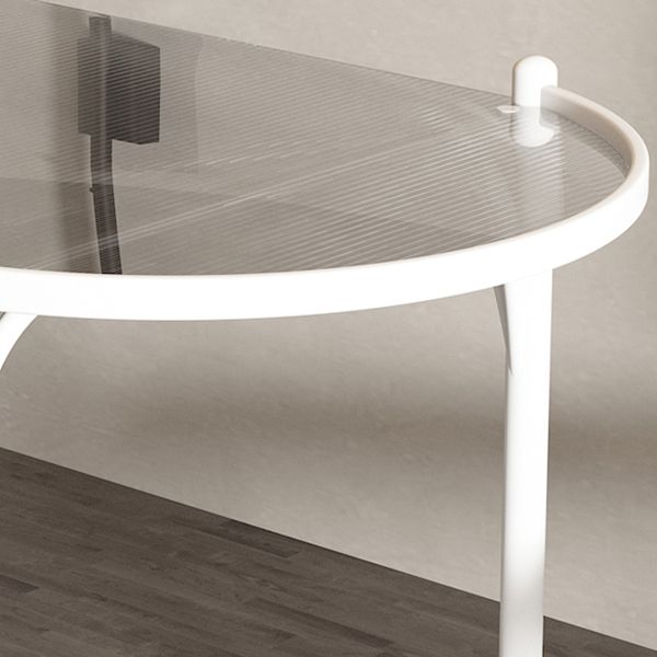 Modern Tempered Glass Dining Table for Restaurant Oval Indoor Table with 4 Legs Clearhalo ' dining_table' 'Dining Tables & Seating' 'Dining Tables' 'furn' 'furn_dining_table' 'Furniture' 'furniture_dining_table' 'Kitchen & Dining Furniture' 'kitchen&dining_furn' 'kitchen' 'kitchen_dining_table' 1200x1200_f287d1ab-49f9-4146-ba3b-439564f63118