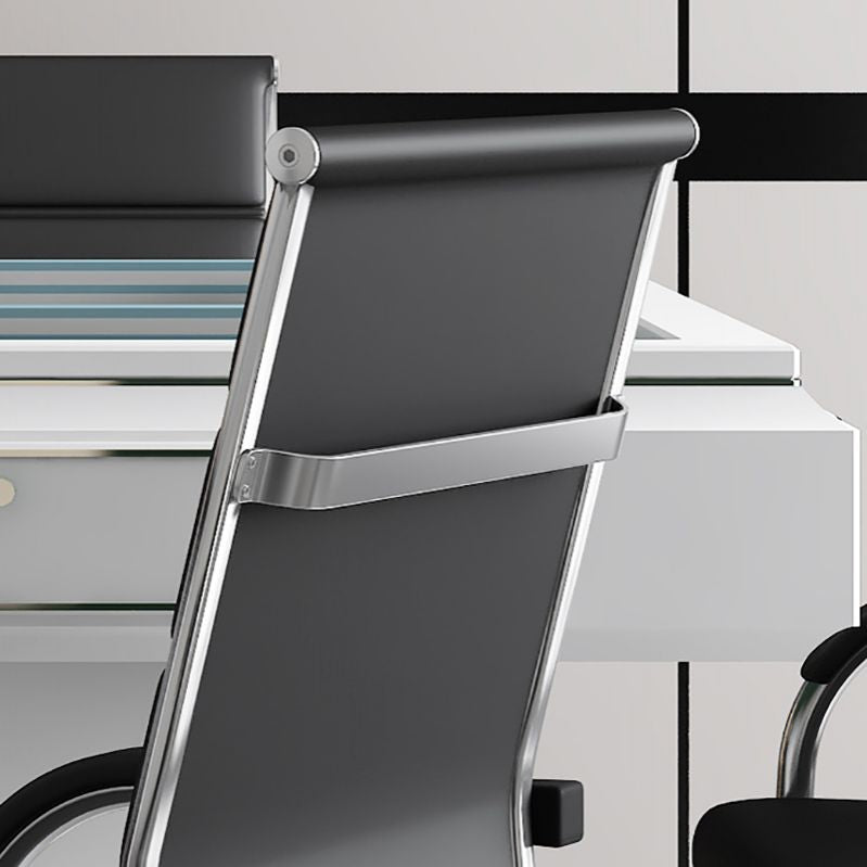 Modern Black and Cray Desk -stoel met Mid Back Home Bureau -stoel