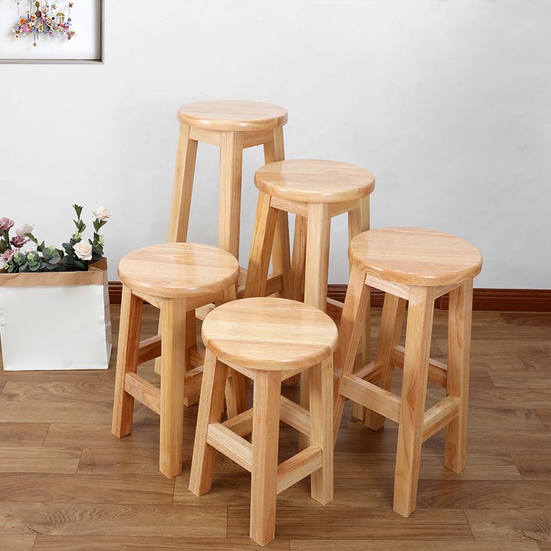 Modern Style Bar Stool Solid Wood Counter Stool for Dining Room Clearhalo 'Bar Furniture' 'Bar Stools' 'bar_stools' 'furn' 'furn_bar_stools' 'Furniture' 'Kitchen & Dining Furniture' 1200x1200_f28aff5d-7789-46cf-8020-c2f727750f02