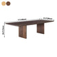 Simplicity Rectangle Dining Table Pine Solid Wood Table with Double Pedestal Clearhalo ' dining_table' 'Dining Tables & Seating' 'Dining Tables' 'furn' 'furn_dining_table' 'Furniture' 'furniture_dining_table' 'Kitchen & Dining Furniture' 'kitchen&dining_furn' 'kitchen' 'kitchen_dining_table' 1200x1200_f28cc710-1d96-4f5a-aa62-4421741fdd64