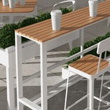 コーヒー室用の長方形のバーテーブル架台ベースダイニングテーブル