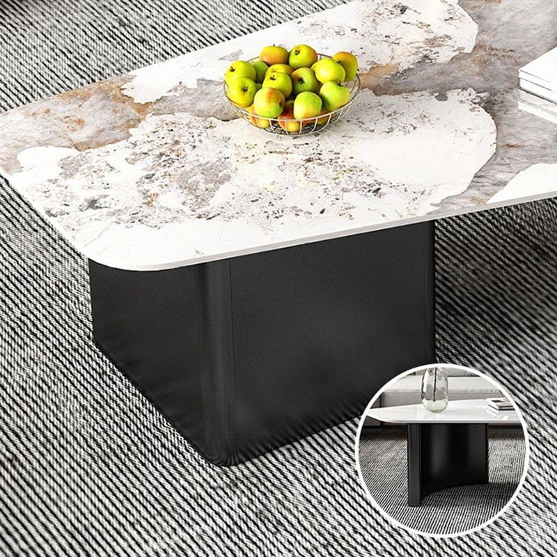 2 - Drawer Irregular Slate Coffee Table 15.7" H 1 Single Coffee Cocktail Table Clearhalo 'Coffee & Accent Tables' 'Coffee Tables' 'coffee_tables' 'furn' 'furn_coffee_tables' 'Furniture' 'Living Room Furniture' 1200x1200_f28e2d91-d10b-428e-9670-ef493673c0a9
