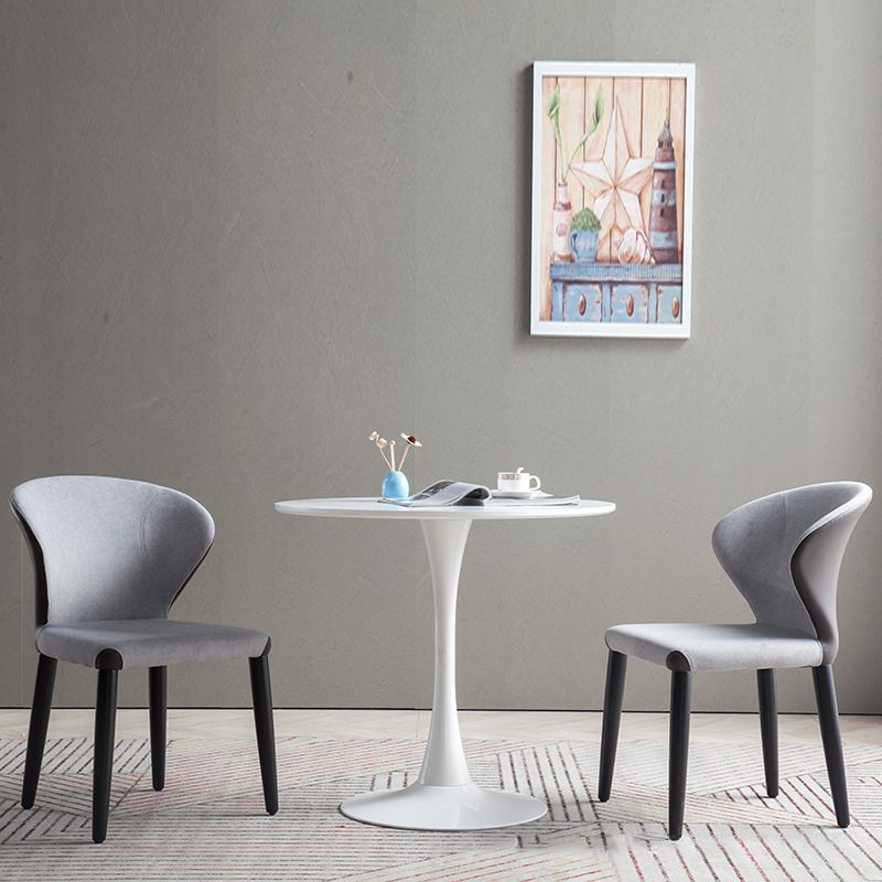 Contemporary Dining Chairs Armless Chair with Wooden Legs for Home