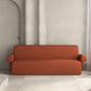 Contemporary Wool Sofa with Tight Back and Recessed Arm,35.43" W