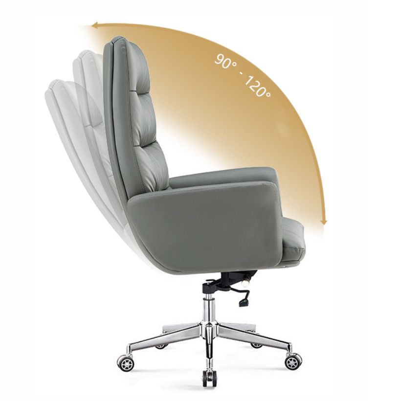 Modern Fixed Arms Desk Chair Height-adjustable Office Chair with Wheels Clearhalo 'furn' 'furn_office_chair' 'Furniture' 'Office Chairs' 'Office Furniture' 'office_chair' 1200x1200_f2931dd7-114b-4c63-8f90-c1a572a8769e