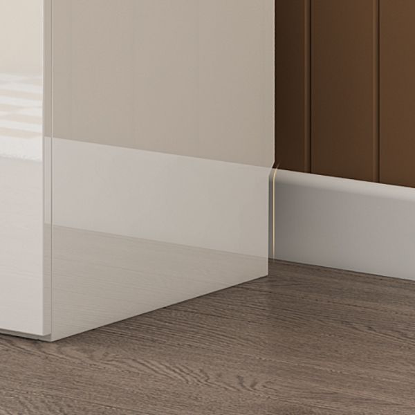 Hinged Wardrobe Armoire with Shelves White Wardrobe Closet for Home