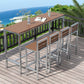 Industrial Metal and Wood Bar Table Outdoor Rectangle Bar Table with Trestle Base Clearhalo 'Bar Furniture' 'Bar Tables' 'bar_tables' 'furn' 'furn_bar_tables' 'Furniture' 'Kitchen & Dining Furniture' 1200x1200_f2960652-27a4-443b-b2b5-961b735ee72d