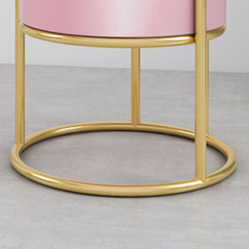 Sedie da pranzo a braccio di velluto glam sedia da pranzo in metallo per uso domestico