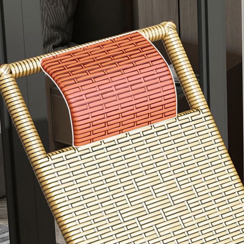 Modern Recliner Chair Color Block Rattan Rocker Chair with Dark Legs Clearhalo 'Chairs & Seating' 'furn' 'furn_rocking_chairs' 'Furniture' 'Living Room Furniture' 'Rocking Chairs' 'rocking_chairs' 1200x1200_f297e5bf-cefb-41cd-9526-bd3637818dc3