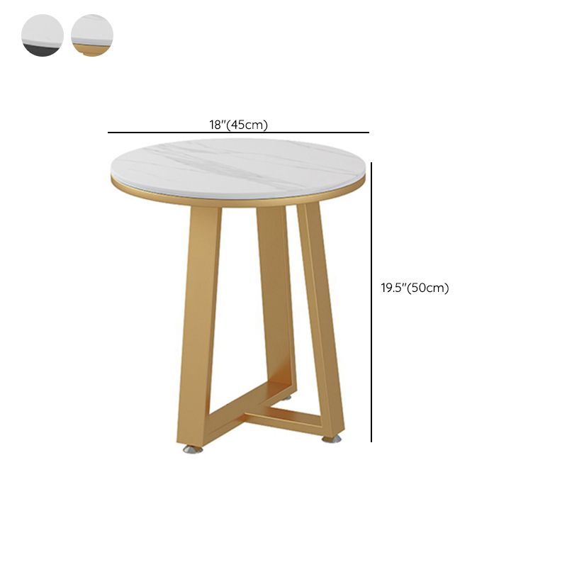 Glam elliptische leistenen salontafel 61 cm H-cocktailtafel met gekruiste poten