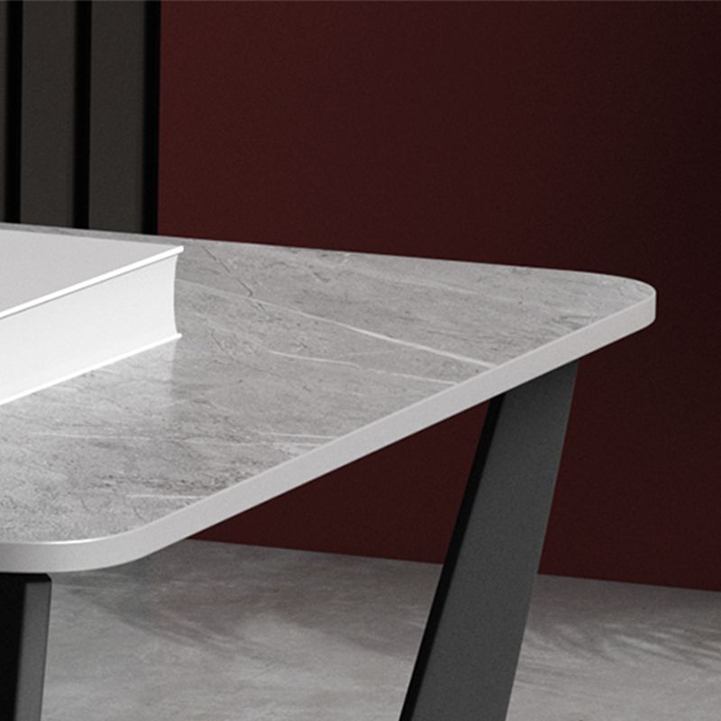 Contemporary Square Stone Top Sofa Side Accent Table for Living Room Clearhalo 'Coffee & Accent Tables' 'End & Side Tables' 'end_side_tables' 'furn' 'furn_end_side_tables' 'Furniture' 'Living Room Furniture' 1200x1200_f2983cc0-284a-4d87-9f9a-0bdb5e174673