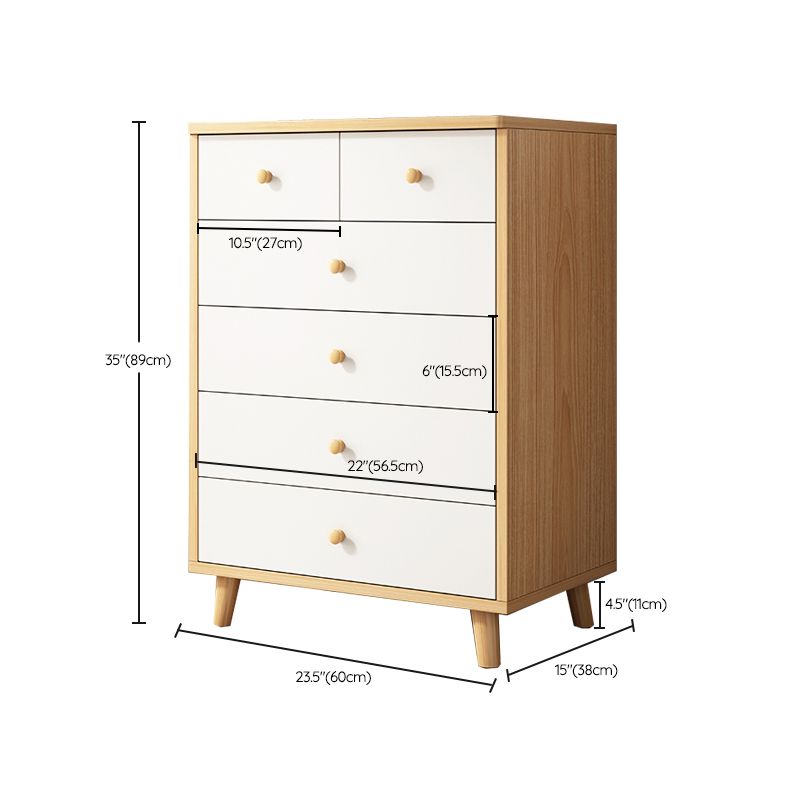 Modern Rectangle Storage Cabinet with Drawer Wooden Accent Cabinet