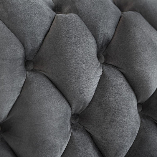 Scandinavian Solid Color Sofa 28.74" Wide Wood Frame Tuxedo Arm Sofa