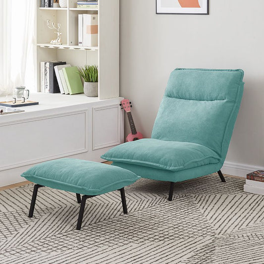 Sedia convertibile convertibile in velluto da 30.11 "sedia a braccia con cuscini rimovibili