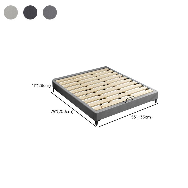 Contemporary 11.02 " Tall Wooden Frame Platform Bed for Bedroom Clearhalo 'Bedroom Furniture' 'Beds' 'furn' 'furn_beds' 'Furniture' 1200x1200_f29d735d-6a54-476f-9ac5-3d304d506c2c