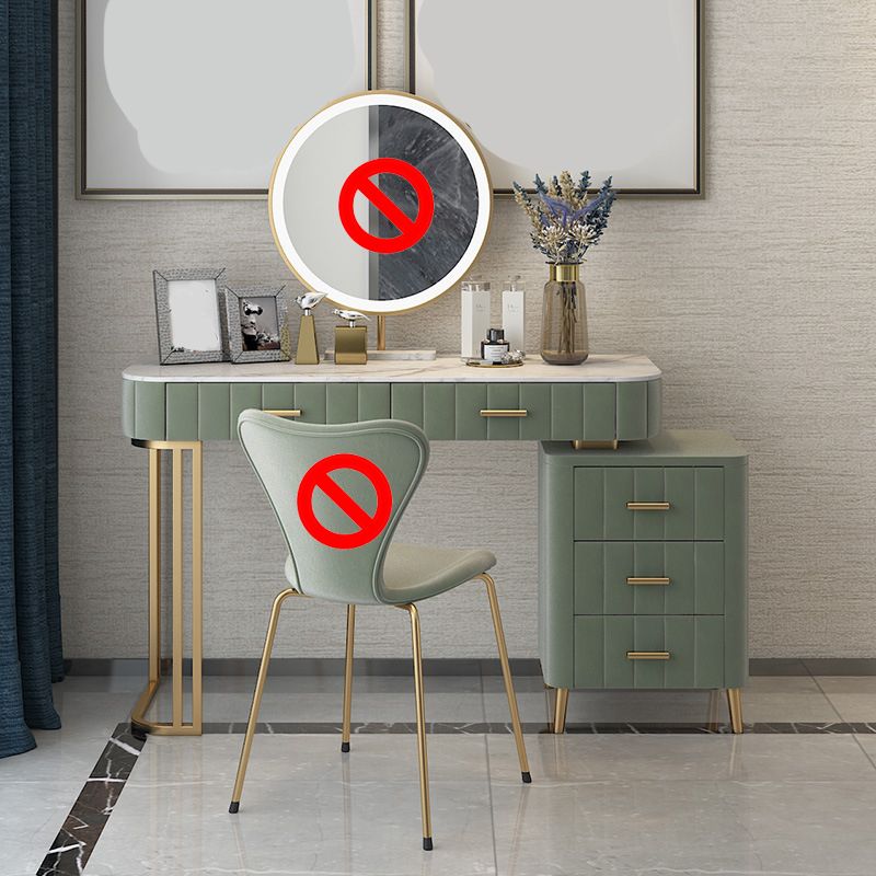 Table de maquillage de vanité de 5 tirages