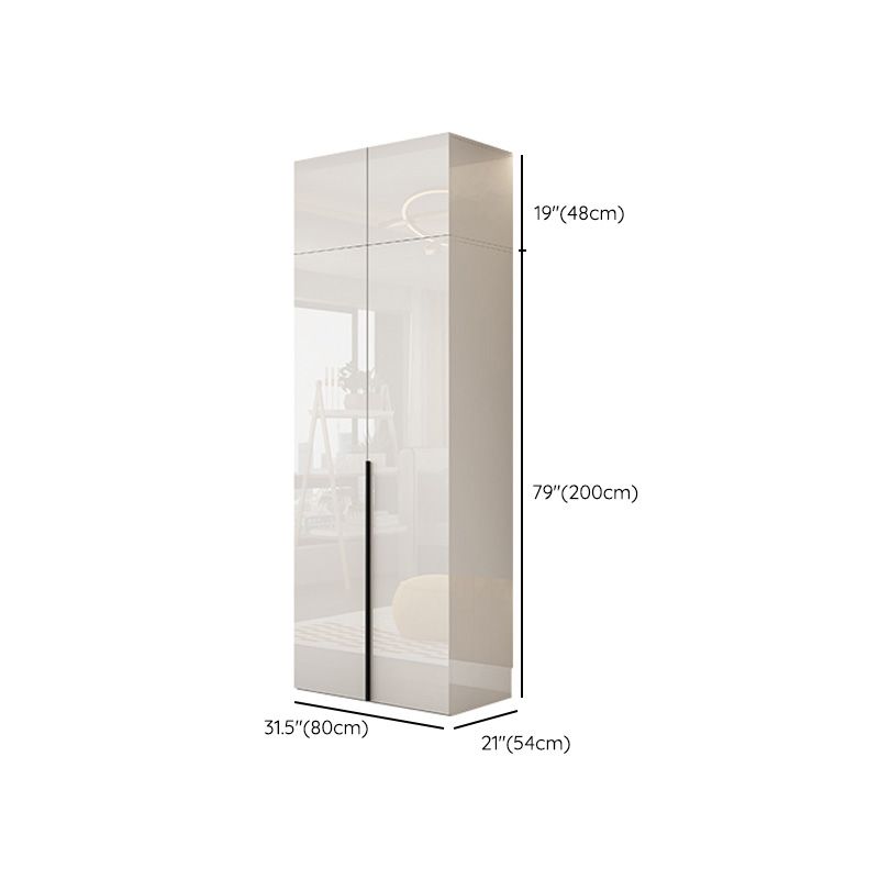 Armadio in legno di colore bianco morbido armadio del cassetto vicino per la camera da letto