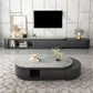 Open Storage Media Console Stone TV Media Stand for Living Room Clearhalo 'furn' 'furn_tv_stands_entertainment_centers' 'Furniture' 'Living Room Furniture' 'TV Stands & Entertainment Centers' 'TV Stands & Media Storage Furniture' 'tv_stands_entertainment_centers' 1200x1200_f2a2d244-db02-497a-b24a-158f62331202