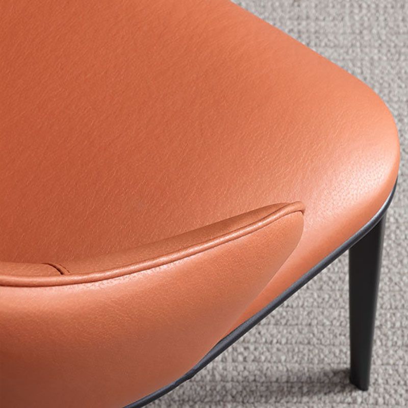 Silla lateral de cuero sintética brazo industrial sólido silla lateral de comedor para el hogar para el hogar