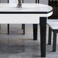 Kitchen Dinner Table Dining Room Stone Drop-Leaf Dining Table Clearhalo 'Dining Tables & Seating' 'Dining Tables' 'dining_table' 'furn' 'furn_dining_table' 'Furniture' 'Kitchen & Dining Furniture' 1200x1200_f2a36045-4d6c-4af9-9e38-6b670d23c9a5