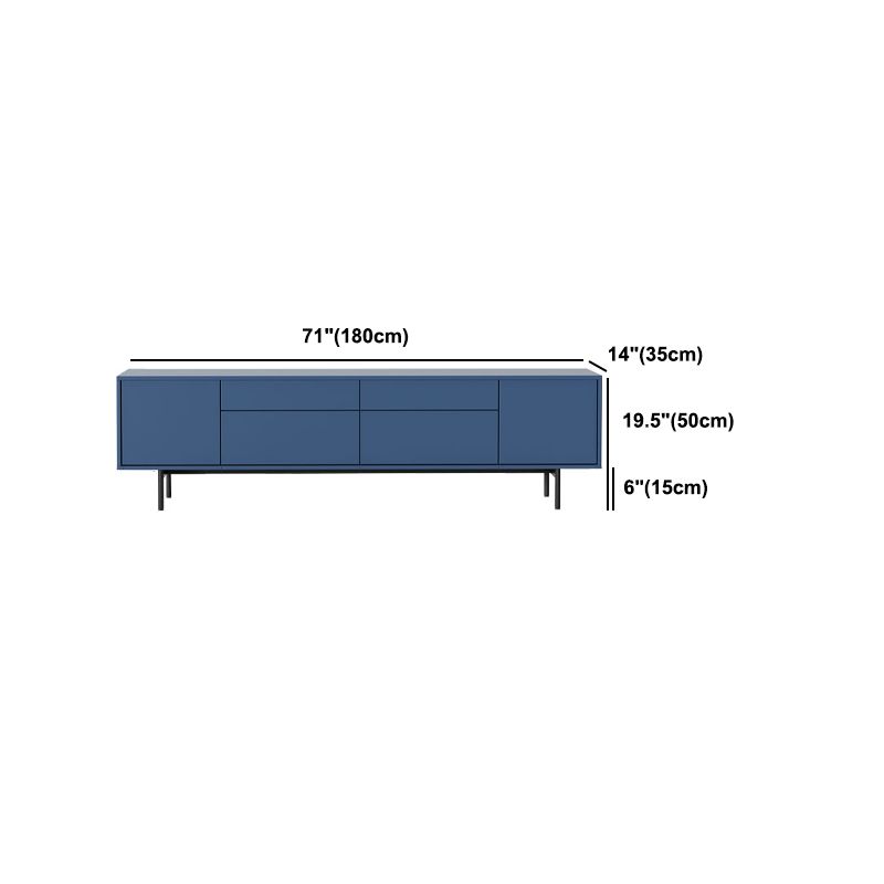 Wooden Enclosed Storage TV Console Industrial Home TV Stand with Splayed Legs Clearhalo 'furn' 'furn_tv_stands_entertainment_centers' 'Furniture' 'Living Room Furniture' 'TV Stands & Entertainment Centers' 'TV Stands & Media Storage Furniture' 'tv_stands_entertainment_centers' 1200x1200_f2a4733c-930d-4416-85dc-d77c4f8432b9