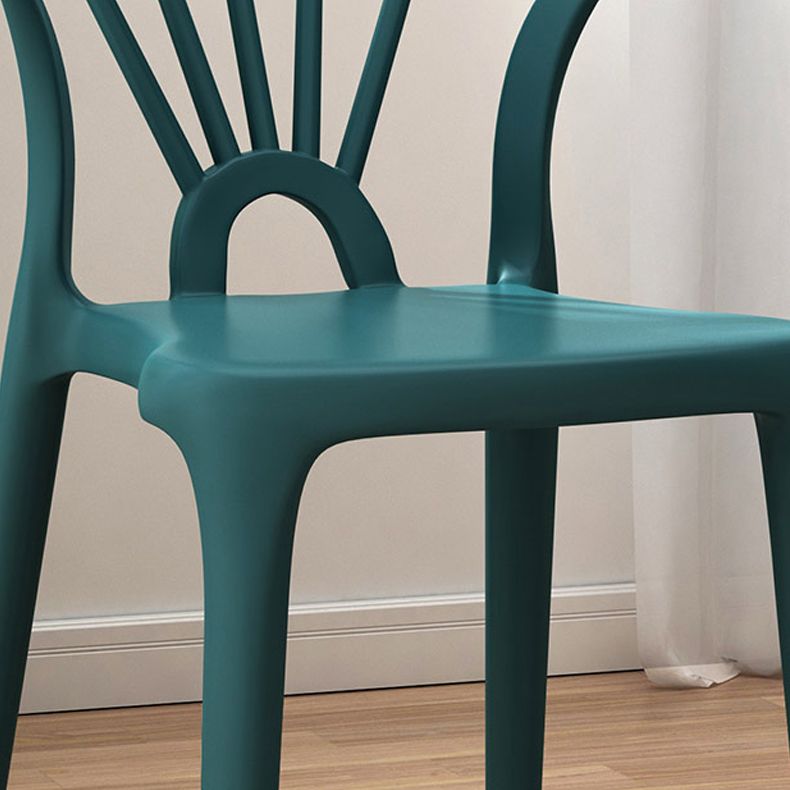 Contemporary Plastic Dining Side Chair Dining Room Armless Wishbone Chair Clearhalo ' kitchen&dining_furn' 'Dining Chairs' 'Dining Tables & Seating' 'dining_chair' 'furn' 'furn_dining_chair' 'Furniture' 'furniture_dining_chair' 'Kitchen & Dining Furniture' 'kitchen' 1200x1200_f2a6662c-30f5-4387-8bdc-5fcc51315ea6