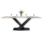 Metal Modern Rectangular Dining Table Sintered Stone Table with Pedestal Base Clearhalo ' dining_table' 'Dining Tables & Seating' 'Dining Tables' 'furn' 'furn_dining_table' 'Furniture' 'furniture_dining_table' 'Kitchen & Dining Furniture' 'kitchen&dining_furn' 'kitchen' 'kitchen_dining_table' 1200x1200_f2a7df59-e941-4832-9d21-ec6b827e11b3